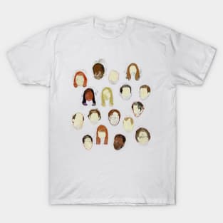 the office michael scott dwight minimal characters T-Shirt